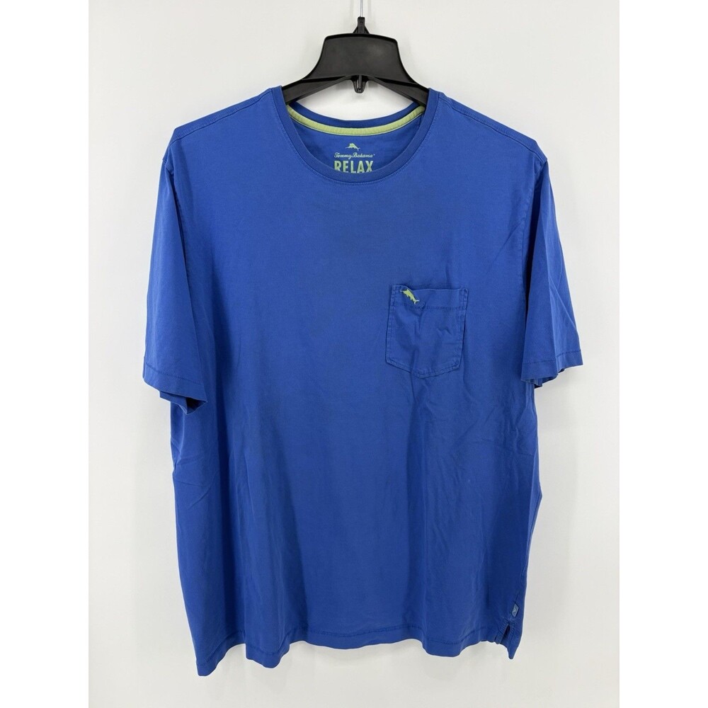 Tommy Bahama Men’s Relax Pocket T-Shirt Blue Size XLT